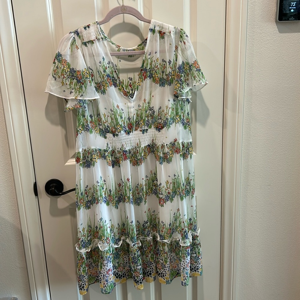 ModCloth Floral and Animal Sheer Dress *Size XL*